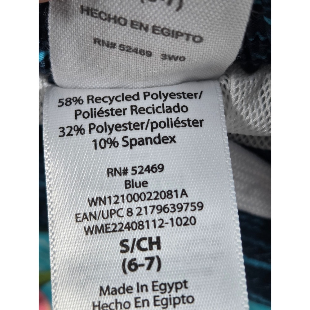 Wonder Nation Swim Trunks Size S 6-7 Blue Kids Tropical Toucan Board Shorts - Picture 4 of 8
